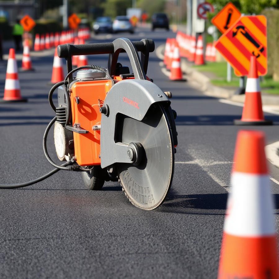 road sawing